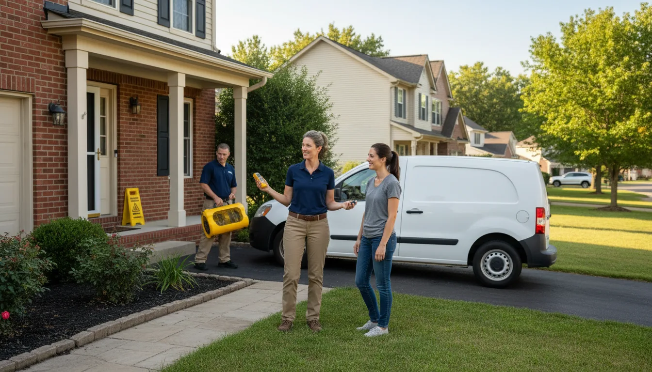 Water restoration image for Dehumidification And Cleanup Services in Cabin John, MD